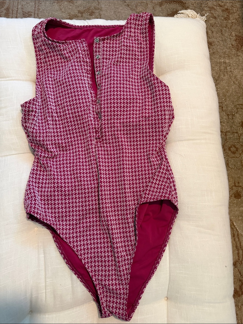 Andie’s Houndstooth One-Piece Swimsuit